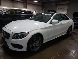 Salvage cars for sale at Elgin, IL auction: 2015 Mercedes-Benz C 300 4matic