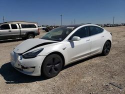 Salvage cars for sale at Temple, TX auction: 2019 Tesla Model 3