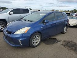 Salvage cars for sale at New Britain, CT auction: 2012 Toyota Prius V