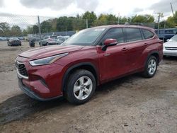 Toyota salvage cars for sale: 2020 Toyota Highlander Hybrid LE