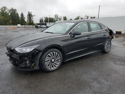 Salvage cars for sale at Portland, OR auction: 2022 Hyundai Sonata Hybrid