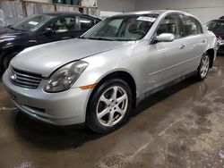 Salvage cars for sale at Elgin, IL auction: 2004 Infiniti G35