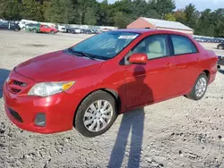 Toyota salvage cars for sale: 2012 Toyota Corolla Base