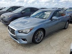 Carros salvage para piezas a la venta en subasta: 2019 Infiniti Q50 Luxe