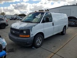 Salvage trucks for sale at Sacramento, CA auction: 2003 Chevrolet Express G1500