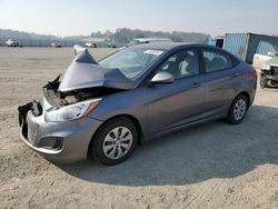 Salvage cars for sale at Anderson, CA auction: 2016 Hyundai Accent SE