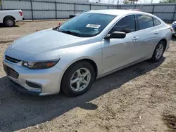 Salvage cars for sale at Mercedes, TX auction: 2018 Chevrolet Malibu LS