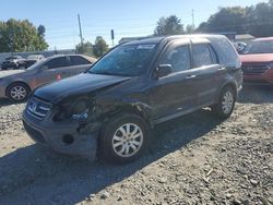 Salvage cars for sale at Mebane, NC auction: 2005 Honda CR-V EX