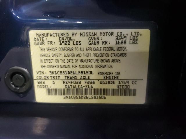 2006 Nissan Sentra 1.8