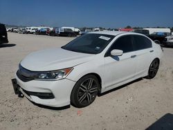 Salvage cars for sale at Houston, TX auction: 2016 Honda Accord Sport