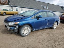 Vehiculos salvage en venta de Copart Davison, MI: 2013 Honda Civic LX