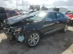 Salvage cars for sale from Copart Riverview, FL: 2018 Chevrolet Impala Premier