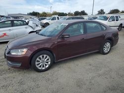 Salvage cars for sale at Sacramento, CA auction: 2014 Volkswagen Passat S