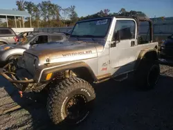 Flood-damaged cars for sale at auction: 2001 Jeep Wrangler / TJ Sport