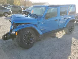 Jeep Wrangler Unlimited Sahara salvage cars for sale: 2022 Jeep Wrangler Unlimited Sahara