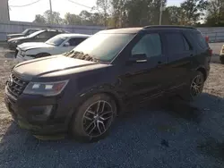 Salvage cars for sale at Gastonia, NC auction: 2016 Ford Explorer Sport