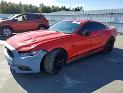 Salvage cars for sale at Windham, ME auction: 2016 Ford Mustang GT