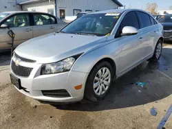 Salvage cars for sale at Pekin, IL auction: 2011 Chevrolet Cruze LT