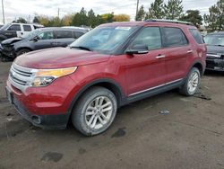 Salvage cars for sale at Denver, CO auction: 2015 Ford Explorer XLT