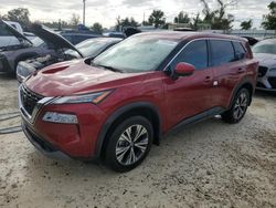 Salvage cars for sale at Arcadia, FL auction: 2021 Nissan Rogue SV