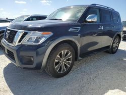 Salvage cars for sale at Arcadia, FL auction: 2019 Nissan Armada SV