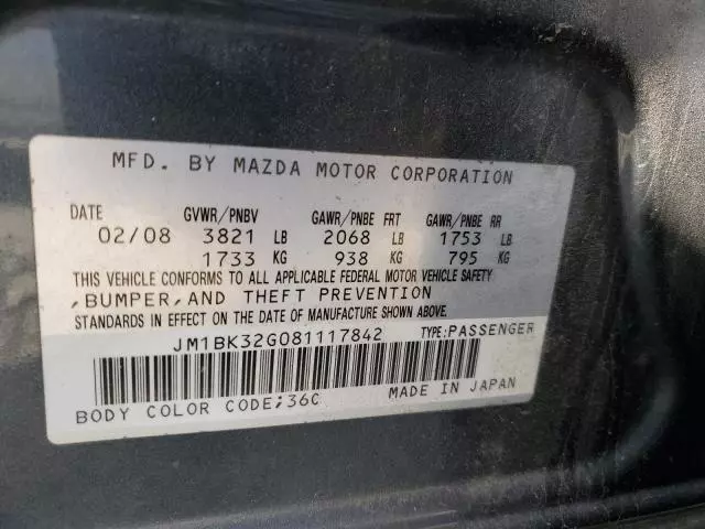 2008 Mazda 3 I