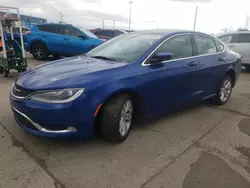 Salvage cars for sale at Woodhaven, MI auction: 2015 Chrysler 200 Limited