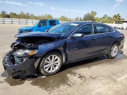 Salvage cars for sale at Fresno, CA auction: 2022 Chevrolet Malibu LT