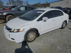 Salvage cars for sale at China Grove, NC auction: 2009 Honda Civic Hybrid