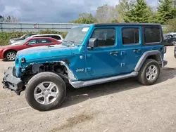 Jeep salvage cars for sale: 2020 Jeep Wrangler Unlimited Sport