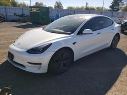 Salvage cars for sale at Bowmanville, ON auction: 2022 Tesla Model 3