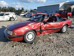 Salvage cars for sale at Tifton, GA auction: 1990 Ford Mustang LX