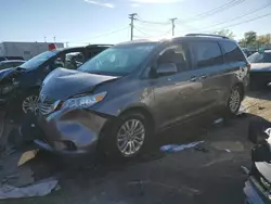 Salvage cars for sale at Chicago Heights, IL auction: 2015 Toyota Sienna XLE