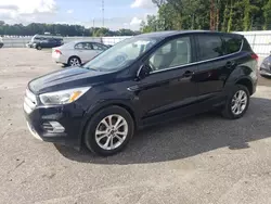 Salvage cars for sale at Dunn, NC auction: 2019 Ford Escape SE