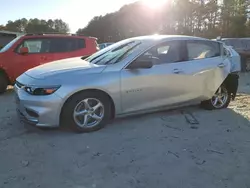 Salvage cars for sale at Seaford, DE auction: 2017 Chevrolet Malibu LS