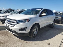 Salvage cars for sale at Riverview, FL auction: 2016 Ford Edge Titanium