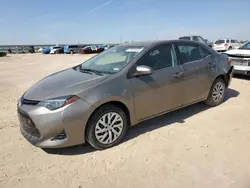 Salvage cars for sale from Copart Amarillo, TX: 2017 Toyota Corolla L