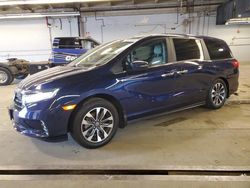 Salvage cars for sale at auction: 2022 Honda Odyssey EXL