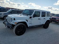 Flood-damaged cars for sale at auction: 2022 Jeep Wrangler Unlimited Sahara 4XE