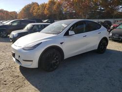 Salvage cars for sale at North Billerica, MA auction: 2022 Tesla Model Y