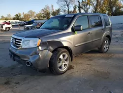 Salvage cars for sale at Bridgeton, MO auction: 2013 Honda Pilot EXL