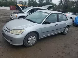 Salvage cars for sale at Baltimore, MD auction: 2004 Honda Civic DX VP