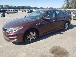 Salvage cars for sale at Dunn, NC auction: 2016 KIA Optima LX