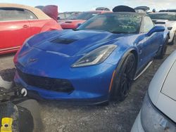 Salvage cars for sale at Riverview, FL auction: 2019 Chevrolet Corvette Grand Sport 2LT