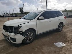 Salvage cars for sale at Miami, FL auction: 2018 Nissan Pathfinder S