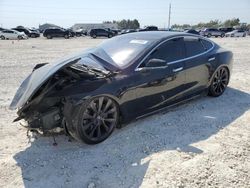 Salvage cars for sale at Taylor, TX auction: 2015 Tesla Model S