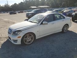 Salvage cars for sale at Savannah, GA auction: 2012 Mercedes-Benz C 250