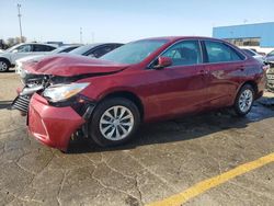 Salvage cars for sale at Woodhaven, MI auction: 2017 Toyota Camry LE