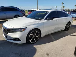 Flood-damaged cars for sale at auction: 2021 Honda Accord Sport