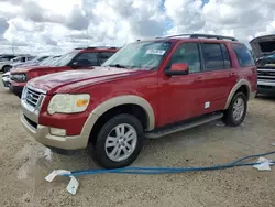 Salvage cars for sale at Arcadia, FL auction: 2010 Ford Explorer Eddie Bauer